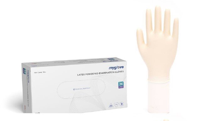 Latex Powdered Examination Gloves - L 50 P - MAR - Dailytec