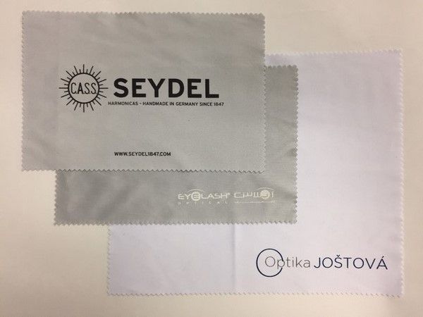 First Price advertising lens cloths by silk-screen printing Logo 1 C or 2 C on 1 side only - Dailytec