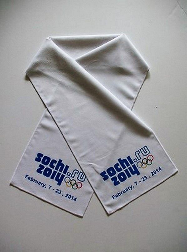 Towels and scarves “SUEDE” with logo printing 1 C & 2 C - Dailytec